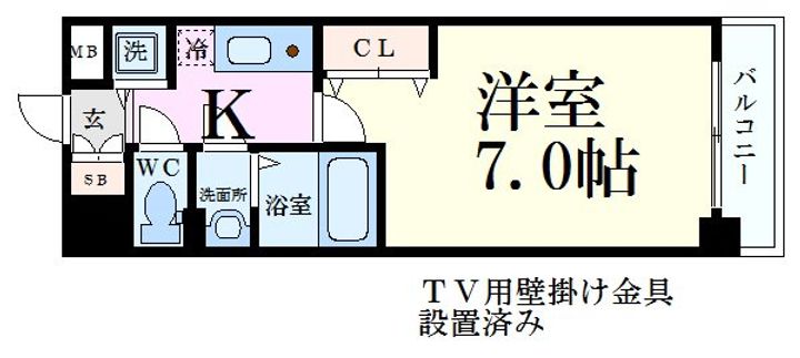 Luxe京都西大路の間取り
