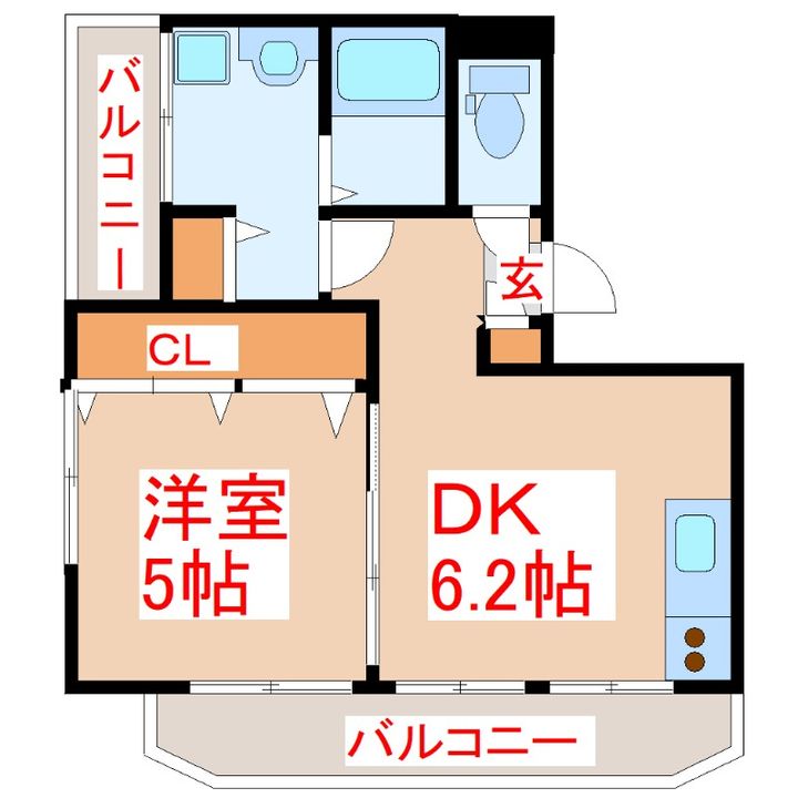 シャルマン小松原IIの間取り