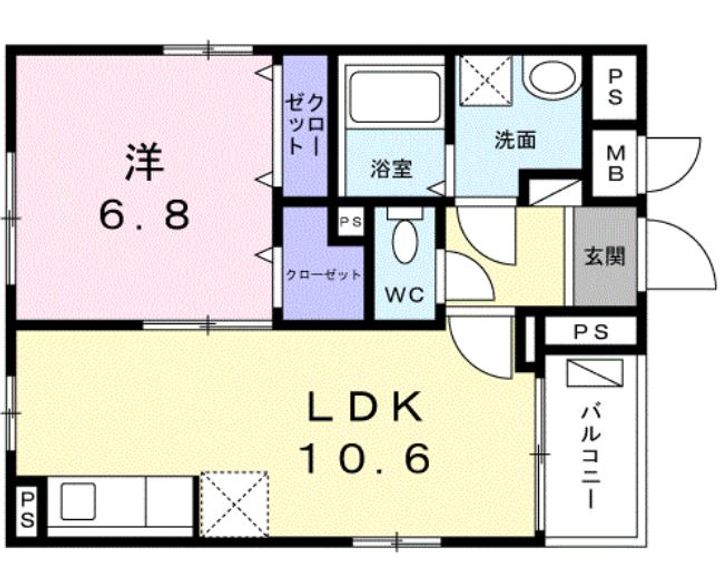 東京都品川区荏原1(マンション)の賃貸物件の間取り
