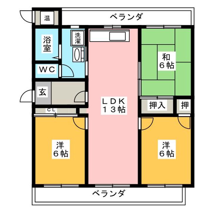 パークサイドMの間取り