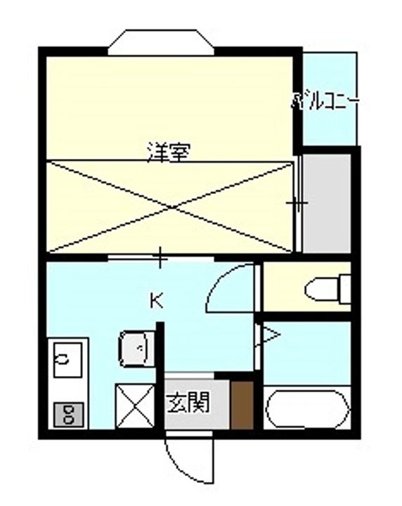 新潟県新発田市舟入町1(アパート)の賃貸物件の間取り