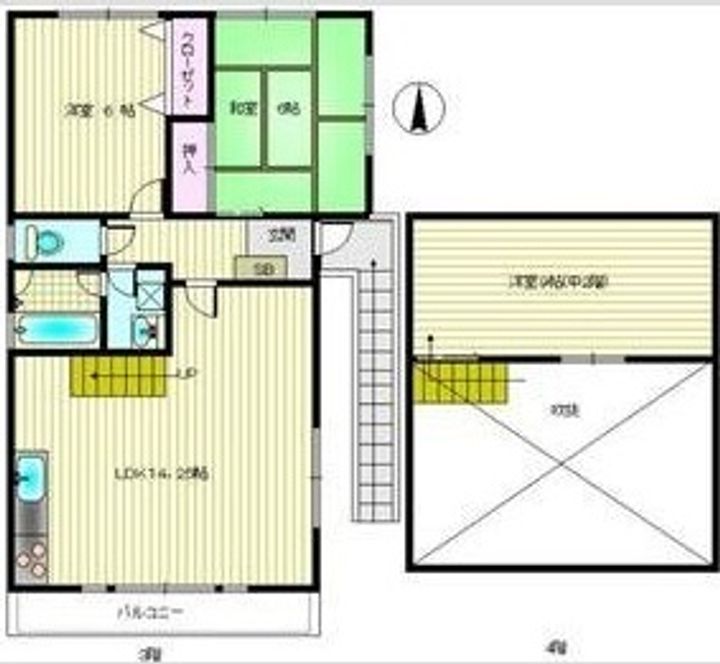 兵庫県神戸市灘区篠原本町5(一戸建)の賃貸物件の間取り