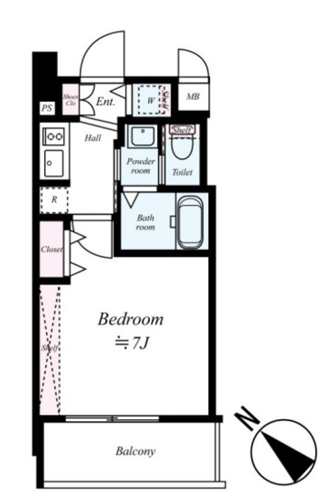 ミリアン四天王寺夕陽丘の間取り