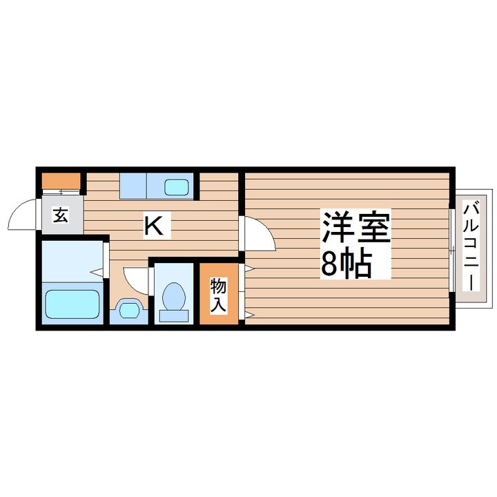 グリーンヒルズ八乙女の間取り