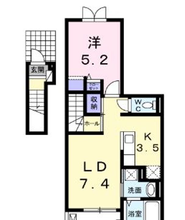 東京都練馬区大泉町2(アパート)の賃貸物件の間取り
