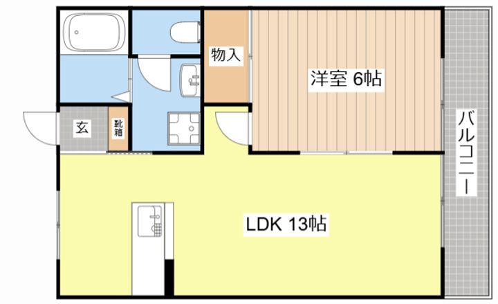 滋賀県野洲市久野部(マンション)の賃貸物件の間取り