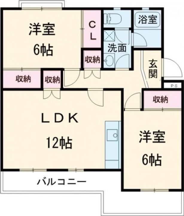 笹野ロイヤルハイツ Aの間取り
