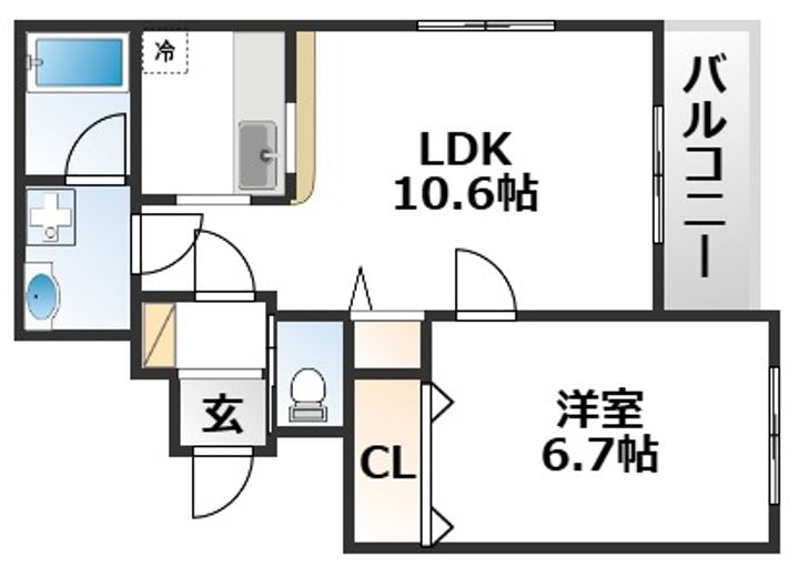 大阪府大阪市東淀川区豊里7(マンション)の賃貸物件の間取り