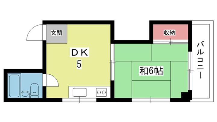 大阪府豊中市宝山町(マンション)の賃貸物件の間取り
