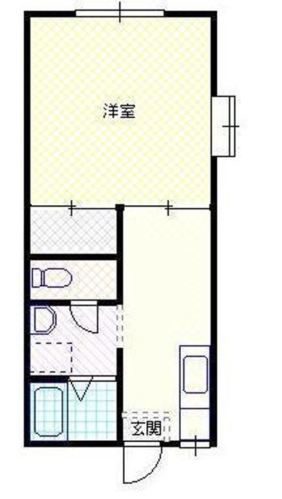 新潟県新発田市新富町3(アパート)の賃貸物件の間取り