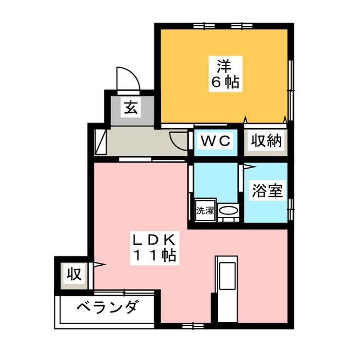 ソレイユ弐番館の間取り
