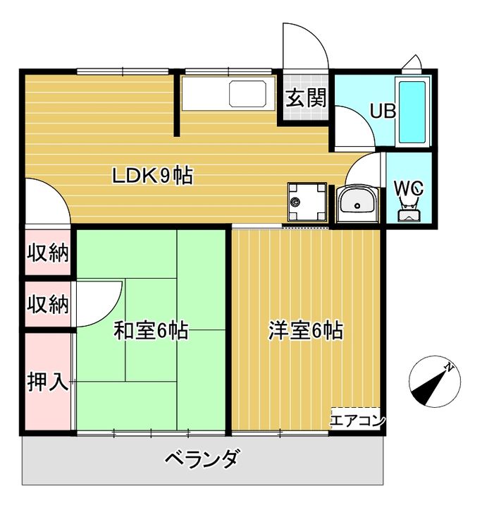 コーポホワイトマリーンの間取り