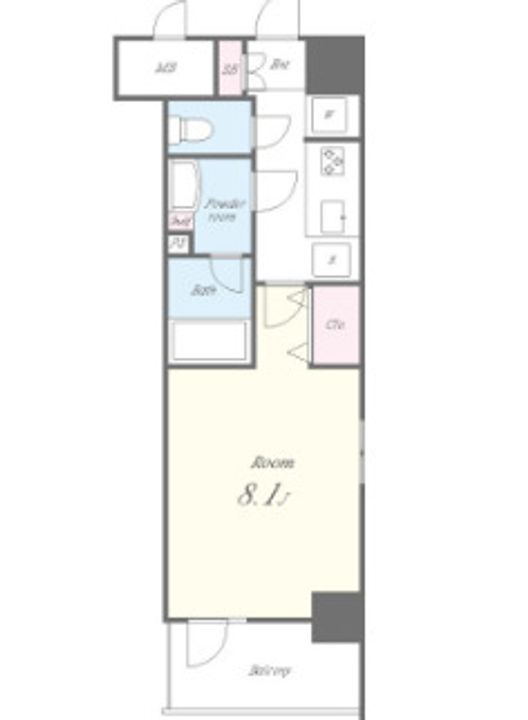 東京都文京区本郷2(マンション)の賃貸物件の間取り