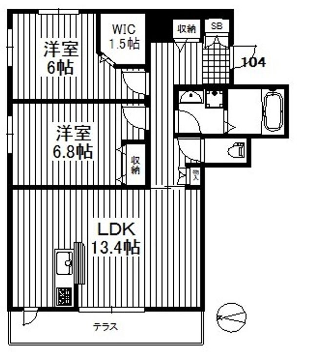Kirsch桜新町の間取り