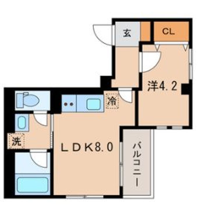 東京都墨田区亀沢3(マンション)の賃貸物件の間取り