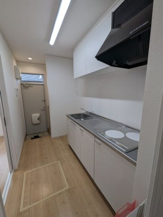 会津美里町アパートMのキッチン