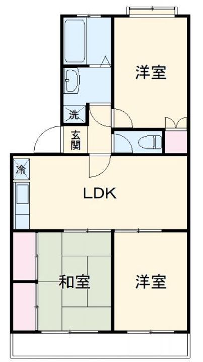 トワコート西焼津の間取り