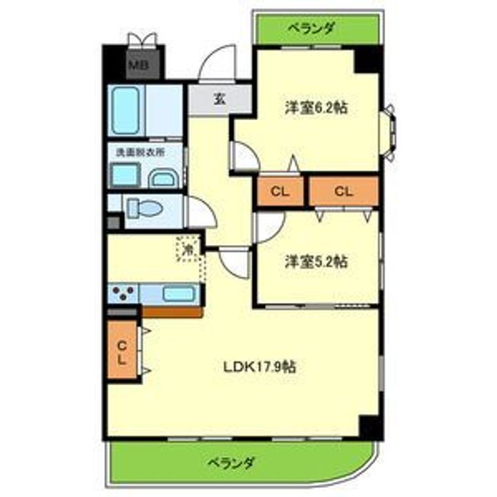 サンパティーク樟葉の間取り