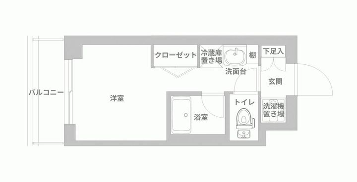 東京都杉並区永福4(マンション)の賃貸物件の間取り