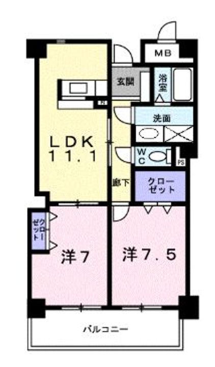 ソーニ・ドゥ・オーロの間取り