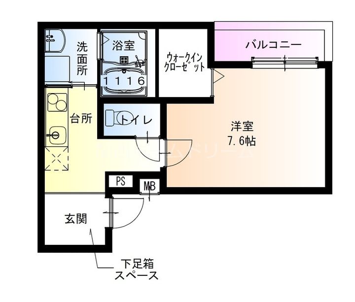 フジパレス向島町III番館の間取り