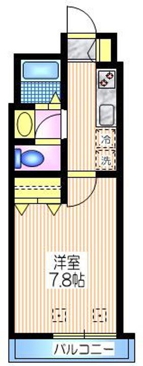 東京都目黒区鷹番1(マンション)の賃貸物件の間取り