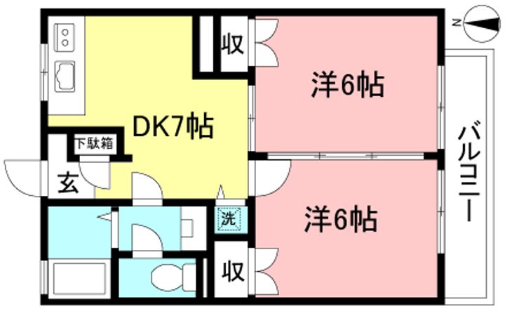フォレストピアAの間取り