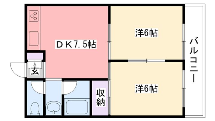 エクセル上甲子園の間取り