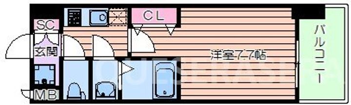 ファーストステージ江坂パークサイドの間取り