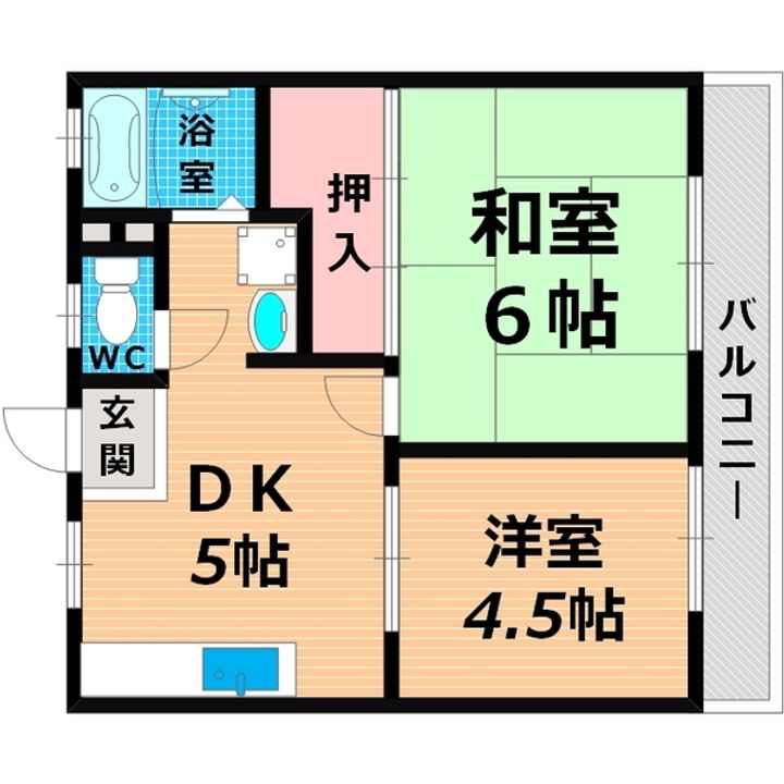 パナハイツ今津の間取り