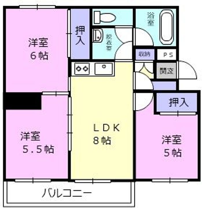グランドール桜木の間取り