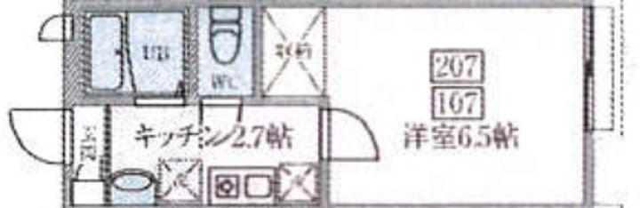 千葉県松戸市松戸(アパート)の賃貸物件の間取り