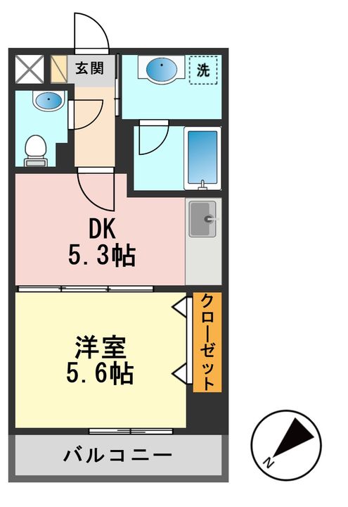 東京都江戸川区松島3(マンション)の賃貸物件の間取り