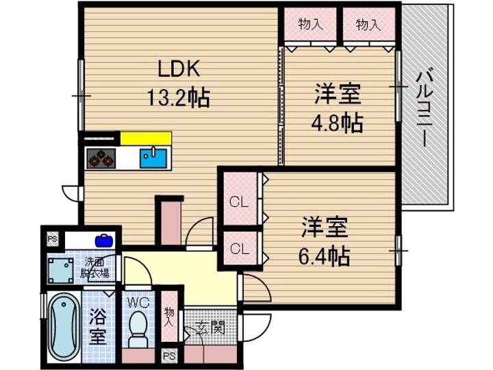 セジュール蔵の間取り