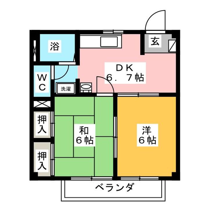 サンコーポ三園の間取り