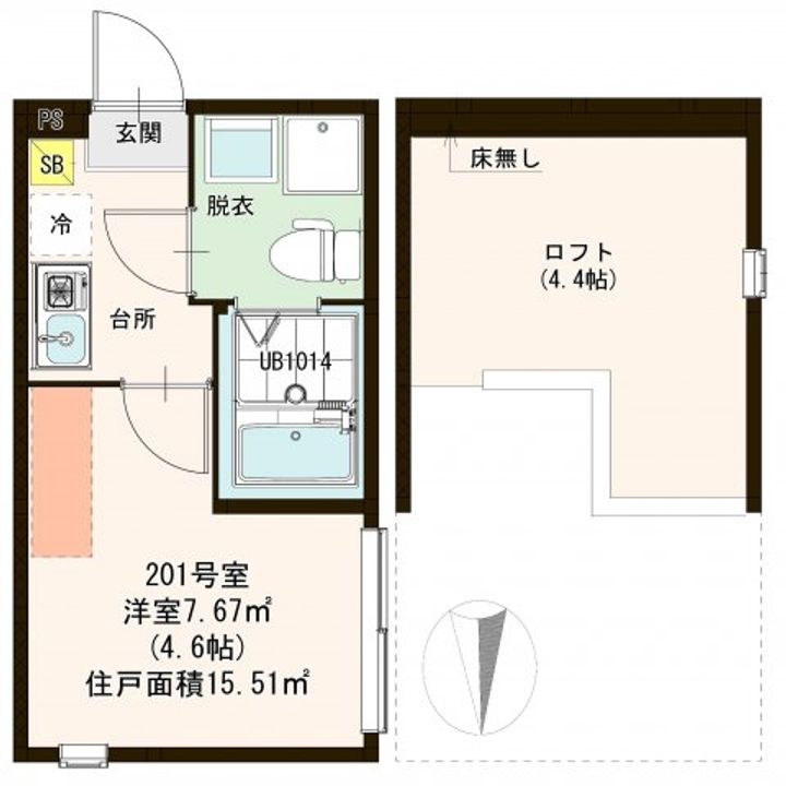 ハーモニーテラス北綾瀬IIの間取り