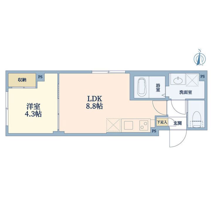 ウェルスクエア森下の間取り