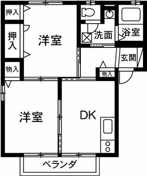 群馬県伊勢崎市喜多町(アパート)の賃貸物件の間取り