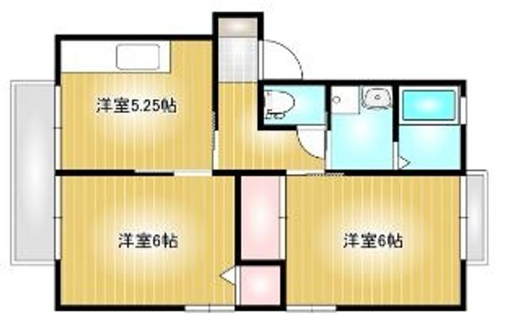 岡山県倉敷市粒浦(アパート)の賃貸物件の間取り
