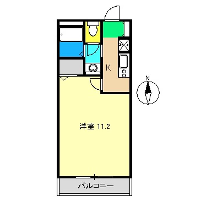 コートシマ A棟の間取り