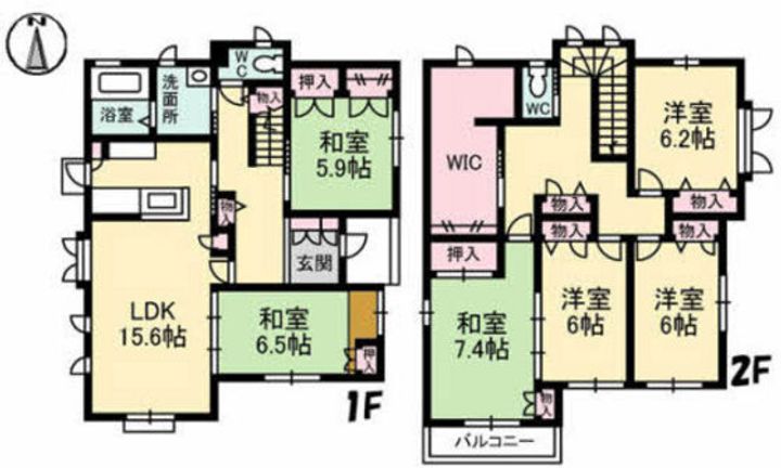 広島県広島市南区丹那町(一戸建)の賃貸物件の間取り