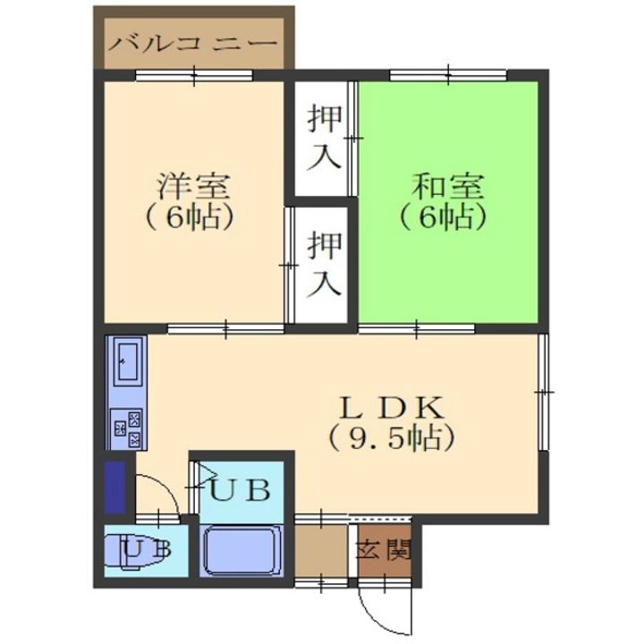ホワイトハイツDの間取り