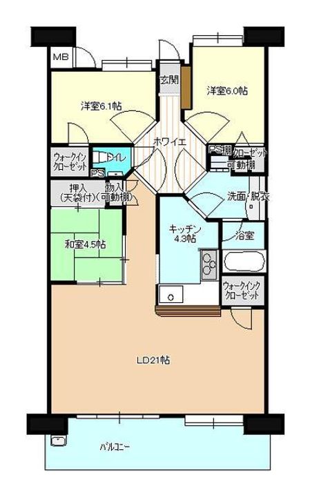 フローレンス御手船場グランドアークの間取り