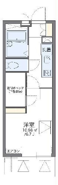 レオパレスセロームBの間取り
