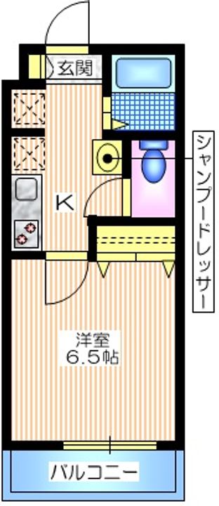 神奈川県横浜市西区南軽井沢(マンション)の賃貸物件の間取り