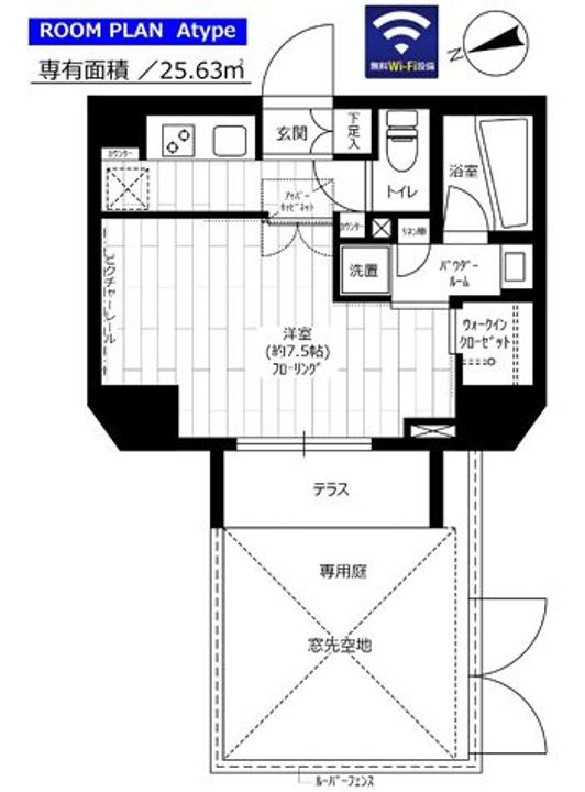 東京都台東区松が谷3(マンション)の賃貸物件の間取り