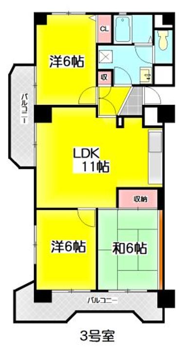 フローラル松戸の間取り