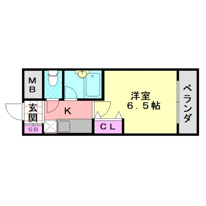 大阪府大阪市平野区平野本町5(マンション)の賃貸物件の間取り
