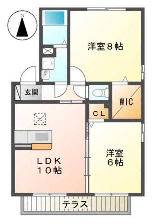 ロイヤルタウン D棟の間取り