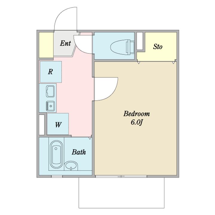 パルコートパピヨンの間取り